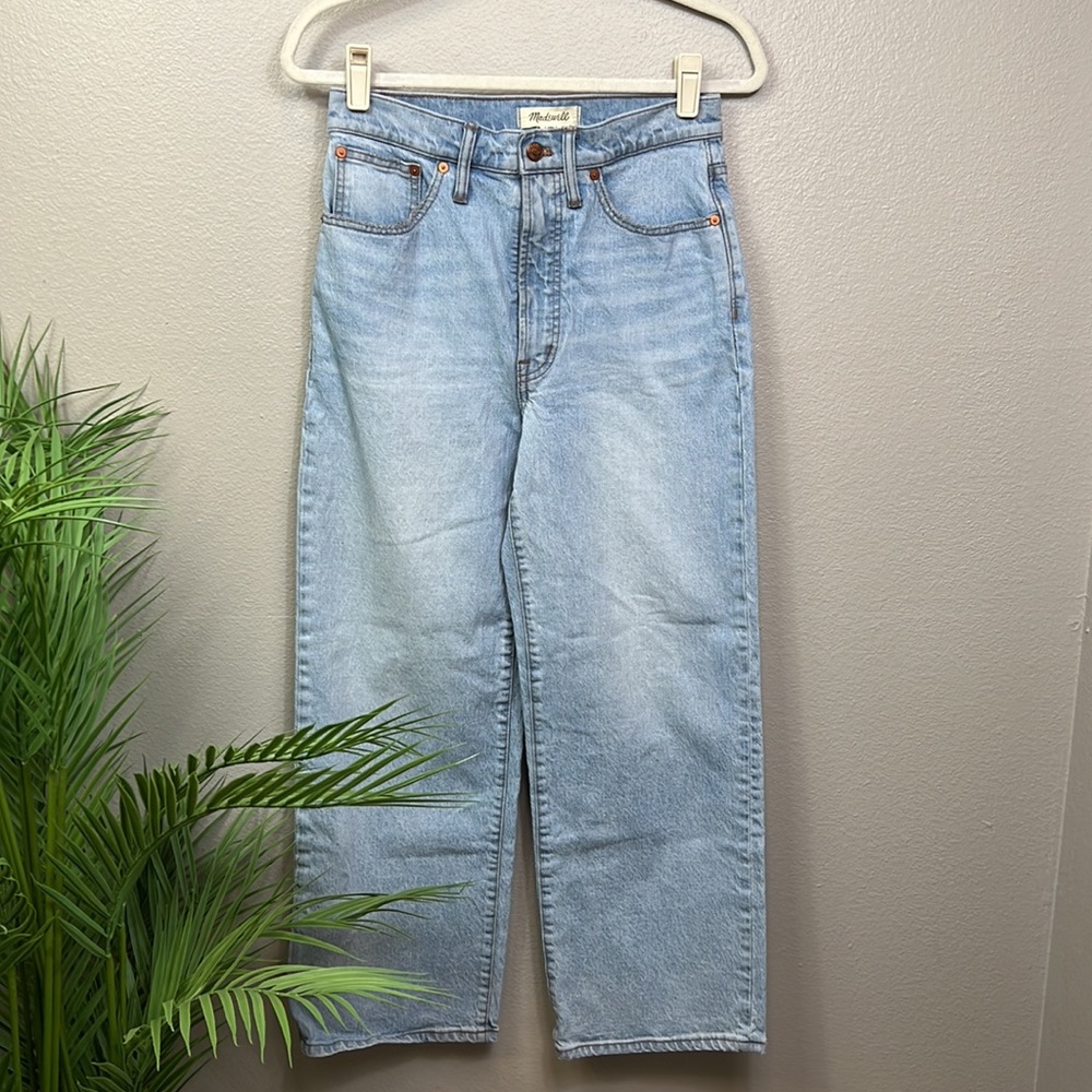 🎉HP!!🎉 Madewell | The Perfect Vintage Wide-Leg Crop Jean Light Wash 27